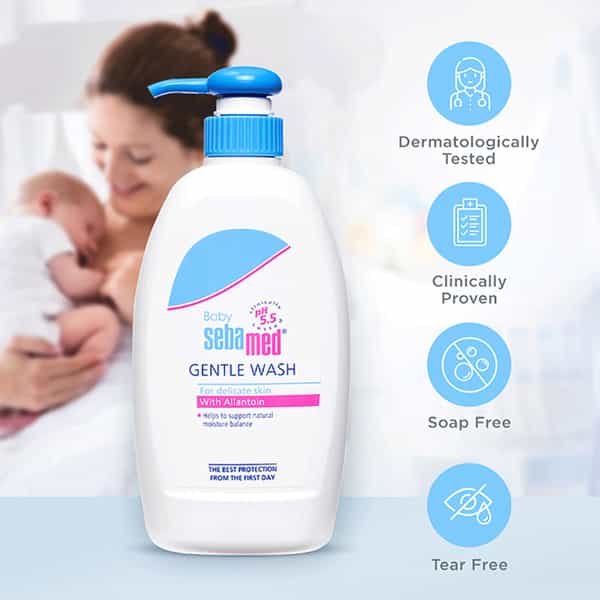 Sebamed Baby Gentle Wash | Ph 5.5 | Soap Free | Tear Free | 400 Ml