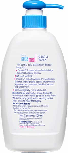 Sebamed Baby Gentle Wash | Ph 5.5 | Soap Free | Tear Free | 400 Ml