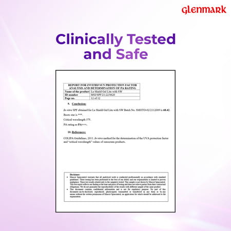 La Shield Lite Spf 50+ & Pa+++ Anti-Tanning Sunscreen Gel 50gm