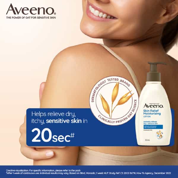 Aveeno Skin Relief Moisturizing Lotion | Instantly Relieves Dry+Sensitive Skin 354 Ml