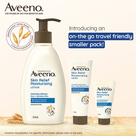Aveeno Skin Relief Moisturizing Lotion | Instantly Relieves Dry+Sensitive Skin 354 Ml
