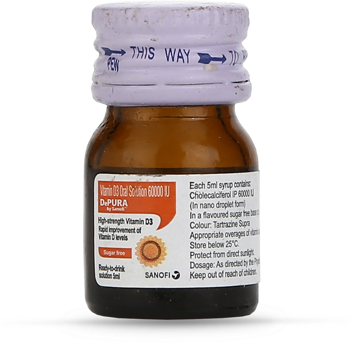 Buy DEPURA 60000 IU VITAMIN D3 ORAL SOLUTION HELPS BONES HEALTHY AIDS