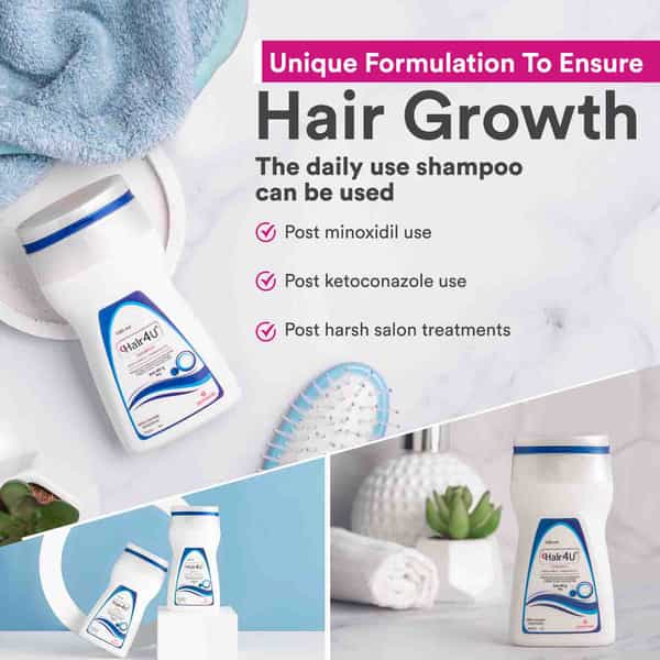 Hair 4U | Shampoo With Caffeine Advantage | Bottle 100 Ml