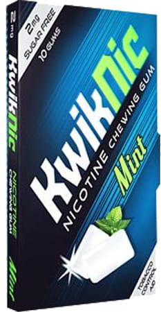 Kwiknic 2mg Mint Flavour Sugar Free Strip Of 10 Chewing Gum