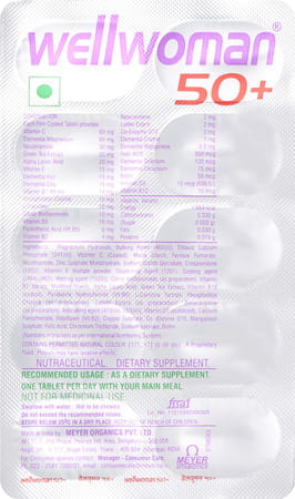 Wellwoman 50 Plus Strip Of 10 Tablets
