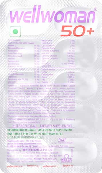 Wellwoman 50 Plus Strip Of 10 Tablets
