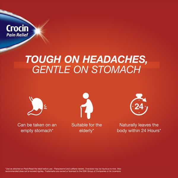 Crocin Pain Relief Strip Of 15 Tablets