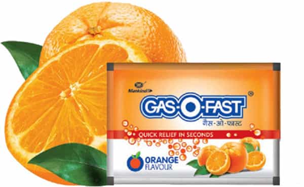 Gas-O-Fast Orange Antacid Sachet Of 5 G