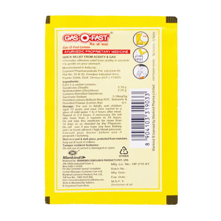 Gas-O-Fast Plus Orange Flav Sf Tab 2'S