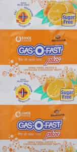 Gas-o-fast Plus | Orange | Sugar Free | Strip 2 Effervescent Tablets