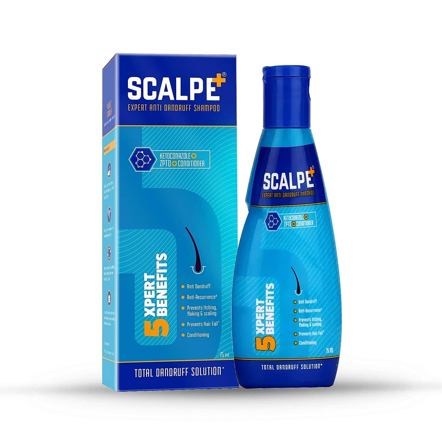 Buy SCALPE PLUS ANTI DANDRUFF SHAMPOO BOTTLE OF 75 ML Online & Get Upto