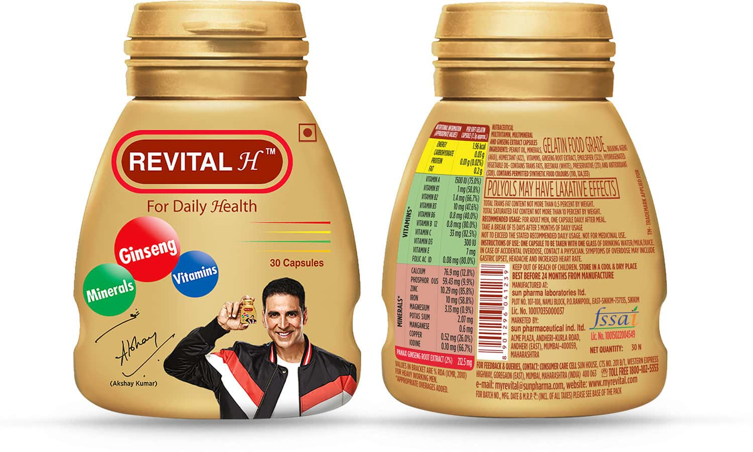 Buy REVITAL H MEN MULTIVITAMIN WITH CALCIUM ZINC & GINSENG FOR ...