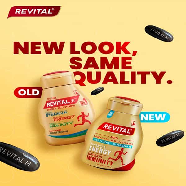 Revital Men Complete Multivitamin | With Natural Ginseng | 30 Capsules