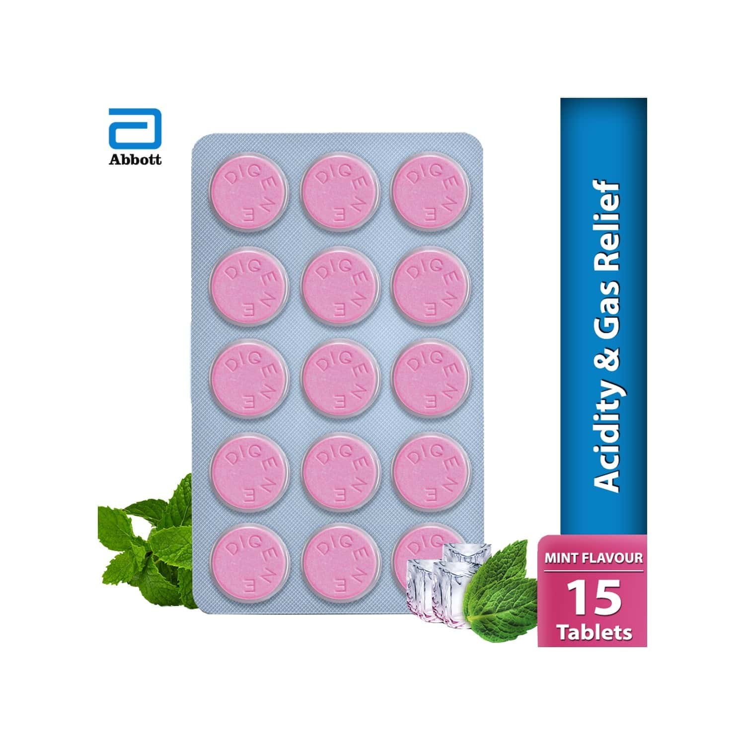 Buy Digene Acidity & Gas Relief Tablets 15s Mint Flavour Online & Get