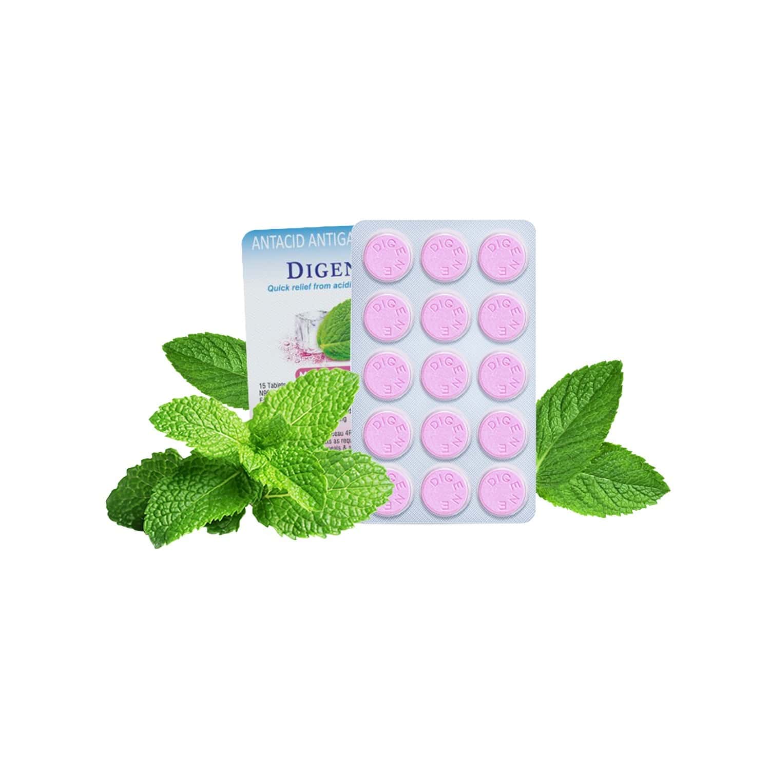 Buy Digene Acidity & Gas Relief Tablets 15s Mint Flavour Online at