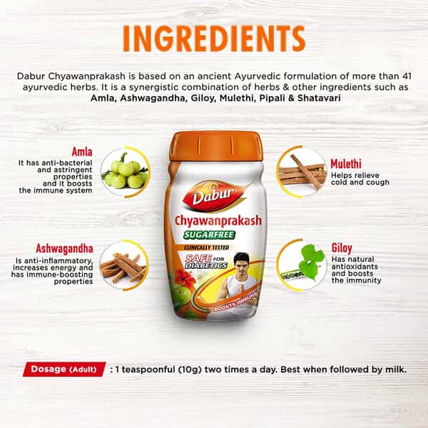 Dabur Chyawanprakash Sugar Free 900 Gm