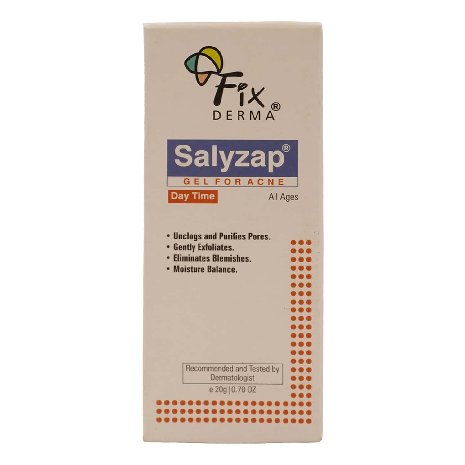 Fixderma Salyzap Day Time Tube Of 20gm Gel