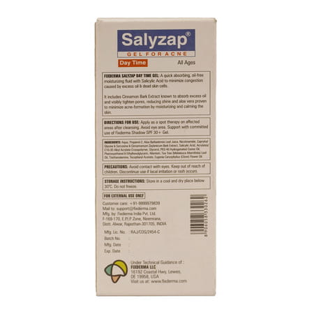 Fixderma Salyzap Day Time Tube Of 20gm Gel