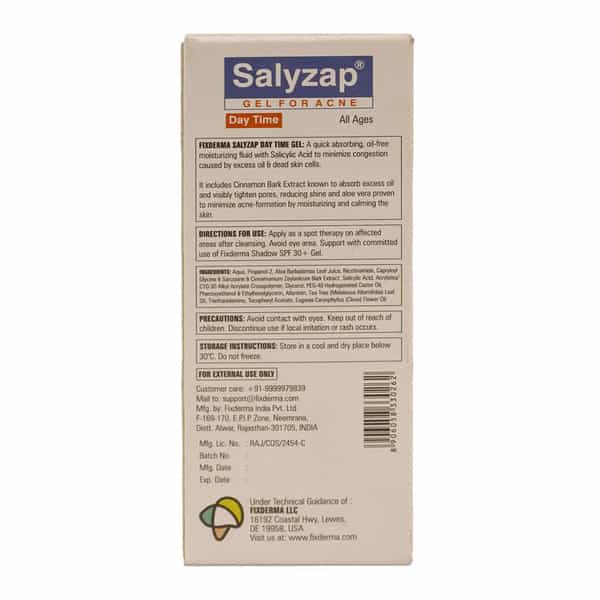 Fixderma Salyzap Day Time Tube Of 20Gm Gel