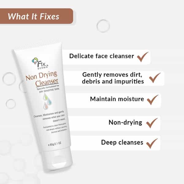 Fixderma Non Drying Cleansing Lotion 60Gm