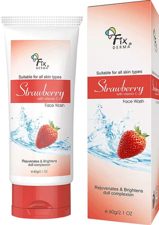 Fixderma Strawberry Face Wash Tube Of 60 G