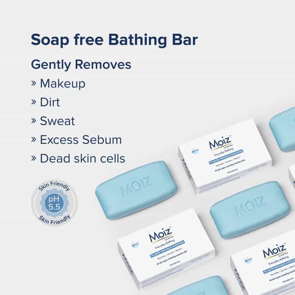 Moiz Syndet Bar Everyday Bathing 75Gm