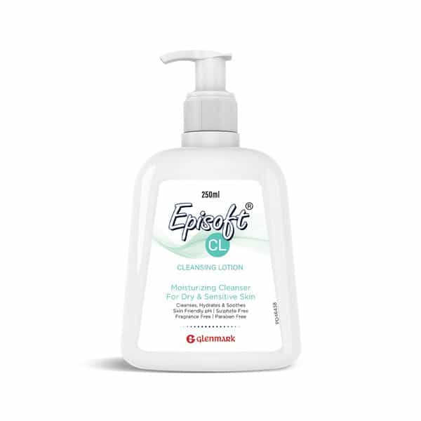 Episoft Cl | Cleansing Lotion | For Dry & Sensitive Skin | Bottle 250 Ml