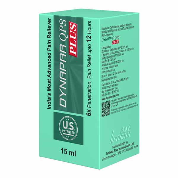 Dynapar Qps Plus Pain Relief Spray For Back | Knee | Muscle & Joint Pain - 15 Ml