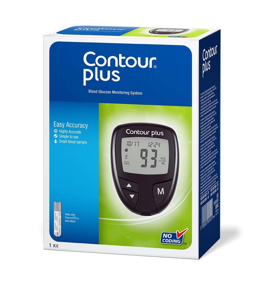Buy Contour Plus Blood Glucose Monitor + Free 25 Strips Online get Upto