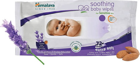 Himalaya Baby Soothing Baby Wipes 72'S