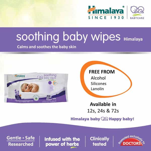 Himalaya Baby Soothing Baby Wipes 72'S