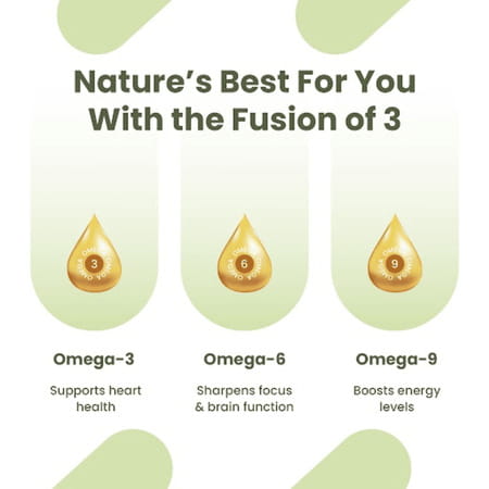 Revital Omega 3 | Vegetarian 1000Mg Flaxseed Oil | 60 Capsules