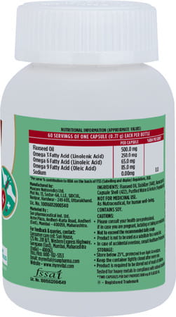 Revital Omega 3 | Vegetarian 1000Mg Flaxseed Oil | 60 Capsules