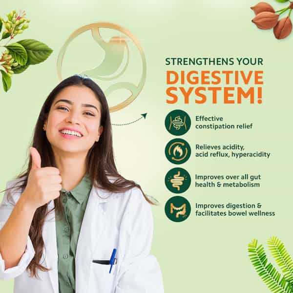Vansaar Triphala Juice - Promotes Digestive Health & Bowel Movement|No Added Sugar - 1 Ltr