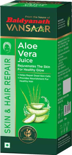 Vansaar Aloe Vera Juice - Improves Skin And Hair Health|No Preservatives Or No Added Sugar - 1L