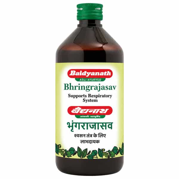 Baidyanath Bhringrajasav | Reduces Hairfall & Premature Greying | Bottle | 450 Ml
