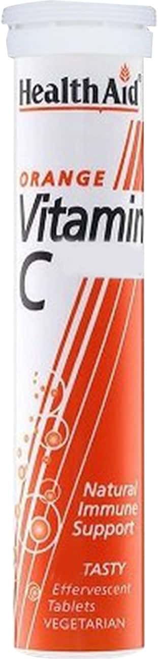 Health Aid Vitamin C Orange Flavour Bottle Of 20 Effervescent Tablets