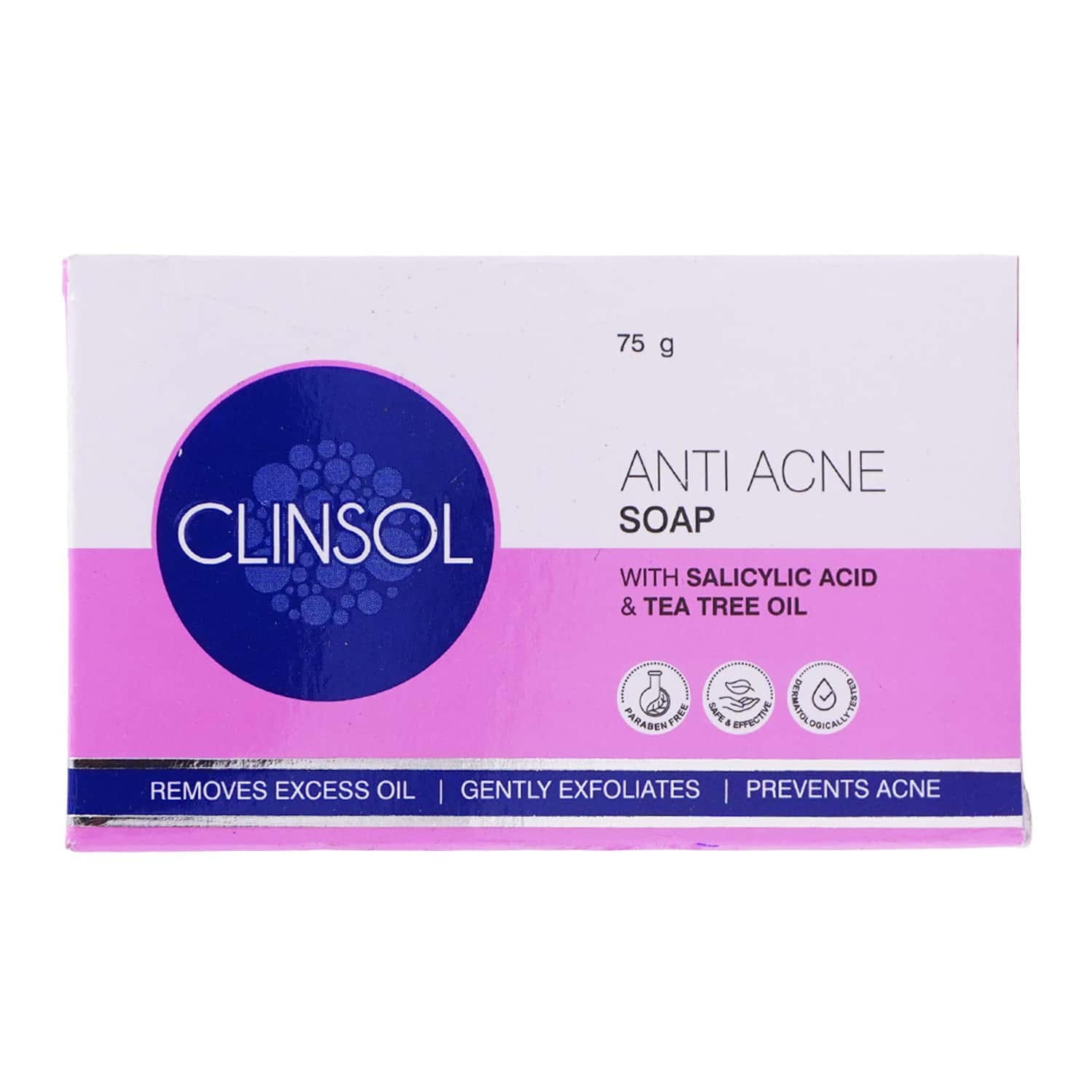 Clinsol Anti Acne & Oil Skin Soap 75 Gm