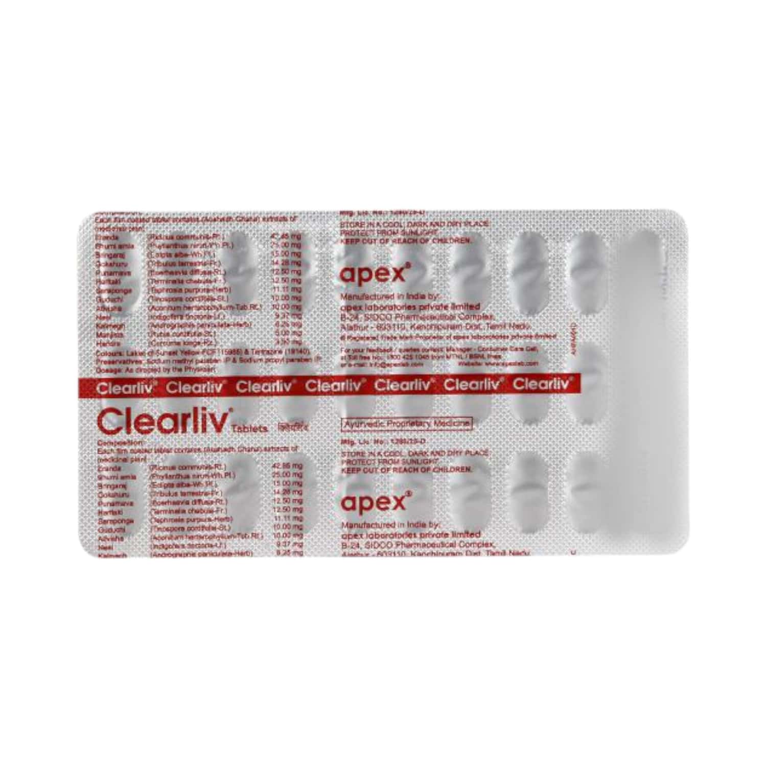Clearliv Strip Of 30 Tablets