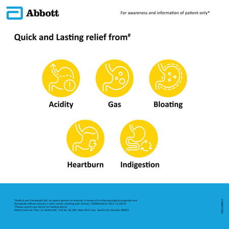 Digene Acidity & Gas Relief Tablets 15'S- Orange Flavour