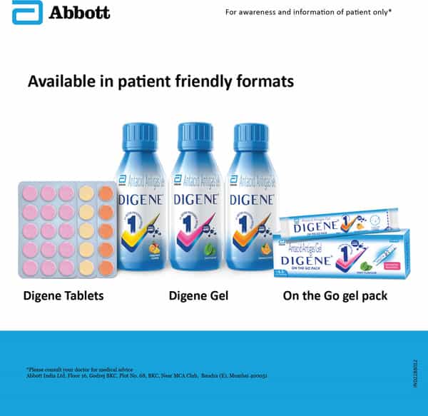 Digene Orange Flavour Strip Of 15 Tablets