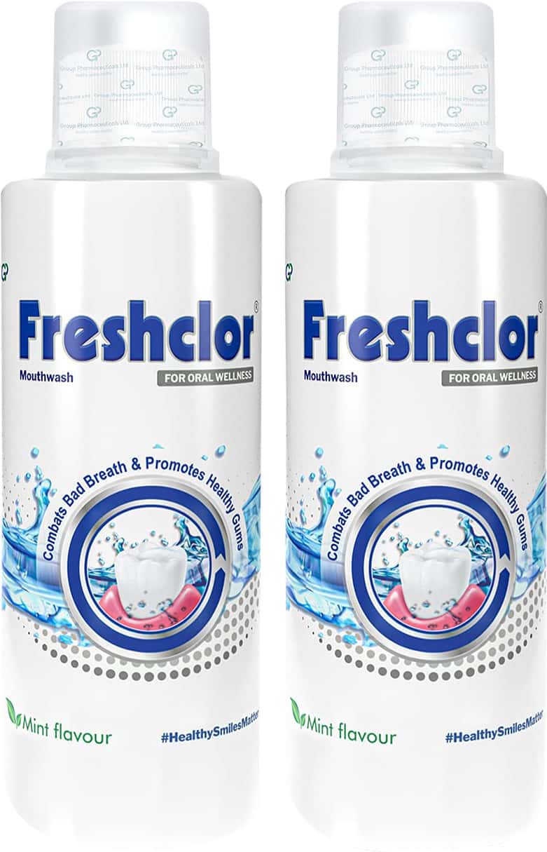 Buy FRESHCLOR MINT FLAVOUR BOTTLE OF 200ML MOUTH WASH Online & Get Upto