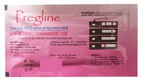 Pregline Card Pregnancy Test Kit