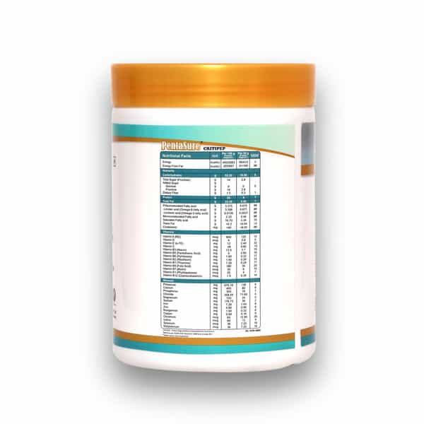 Pentasure Critipep Peptide Diet Powder | Creamy Vanilla Flavor |Nutritional Supplement | Jar| 400 Gm