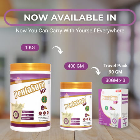 Pentasure Hp Whey Protein | Banana Vanilla | 400gm