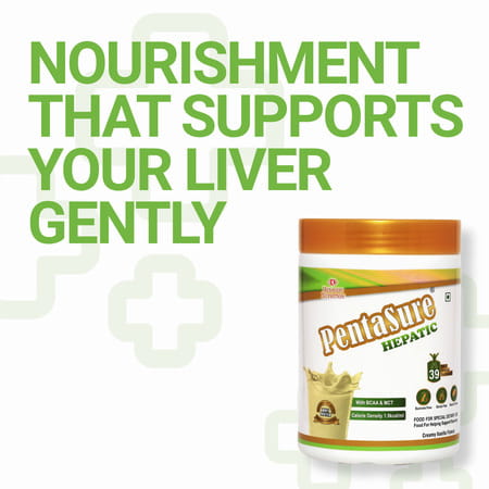 Pentasure Hepatic | Liver Care Nutrition Powder | Vanilla Flavour | 400 Gm