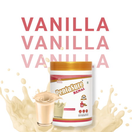 Pentasure Renal | Nutrition Powder For Kidney Care | Creamy Vanilla Flavour | Jar | 400gm