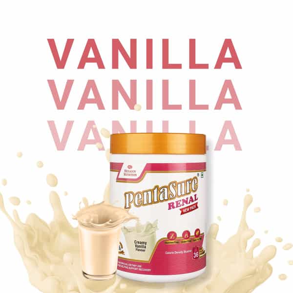 Pentasure Renal | Nutrition Powder For Kidney Care | Creamy Vanilla Flavour | Jar | 400Gm