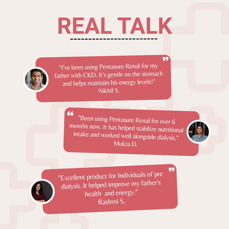 Pentasure Renal | Nutrition Powder For Kidney Care | Creamy Vanilla Flavour | Jar | 400gm