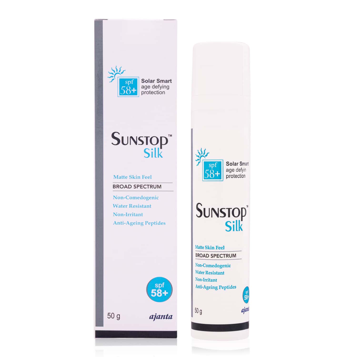 SUNSTOP SILK SPF 58+ SUNSCREEN GEL 50 GM
